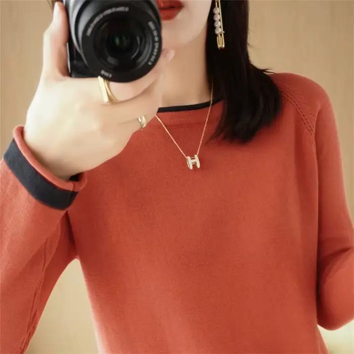 Pull à col rond pour femme