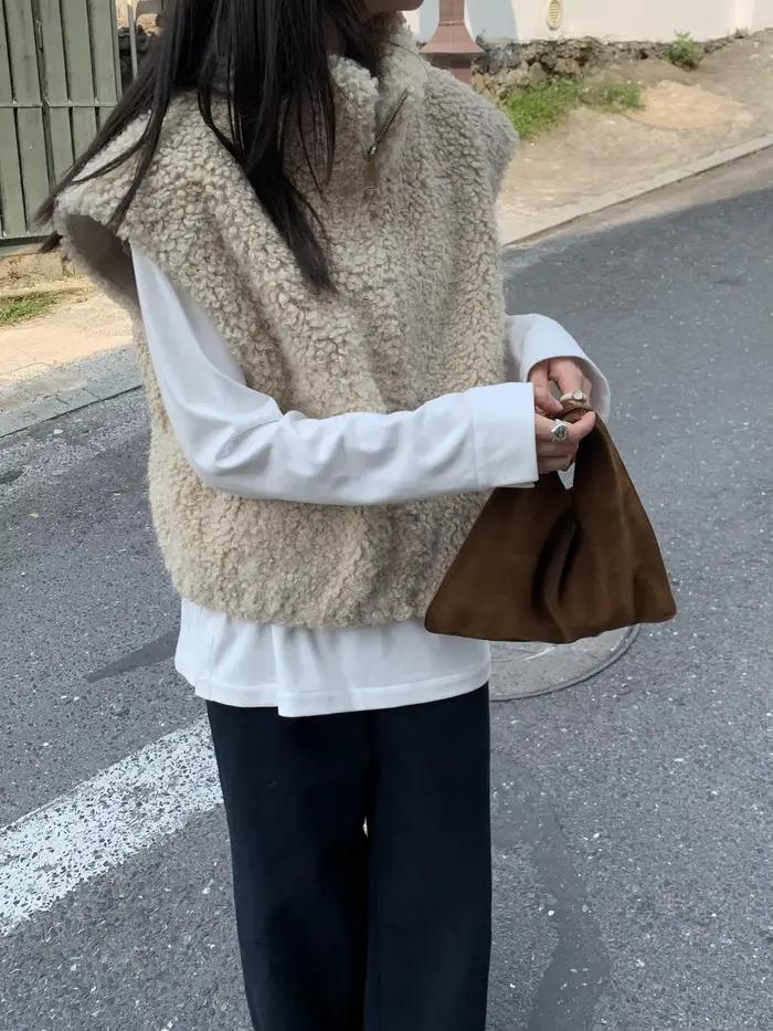 Gilet d'agneau polyvalent haut de gamme