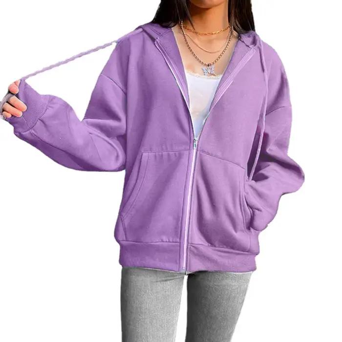 Sweat-shirt à capuche en peluche pour femmes