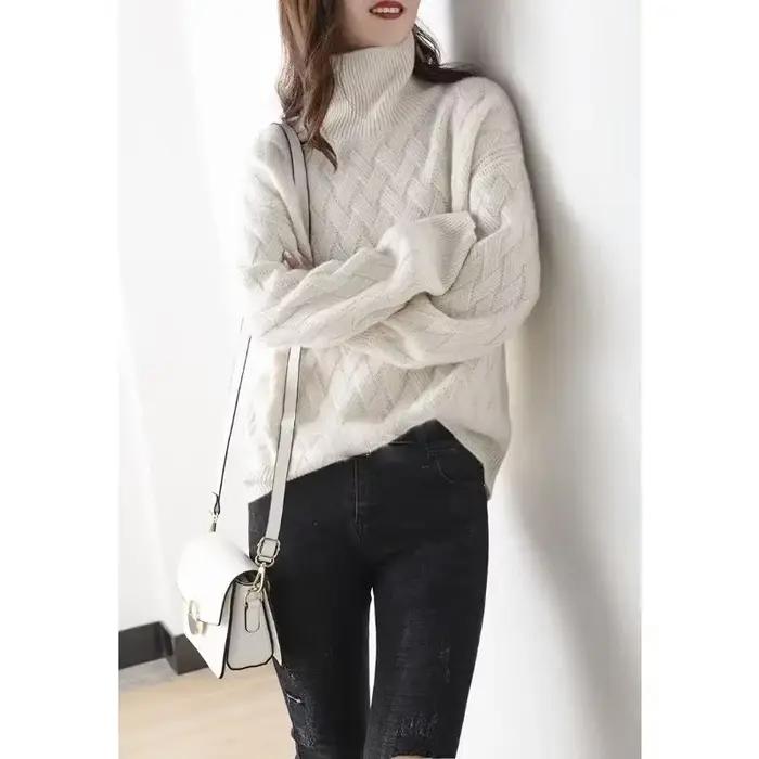 Nouveau Pull épais surdimensionné femmes