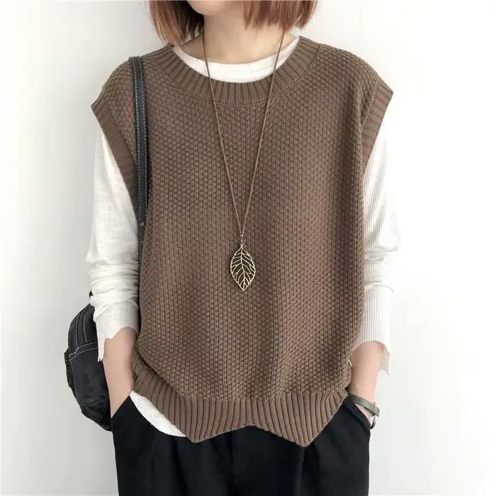 Gilets courts en tricot pour femmes