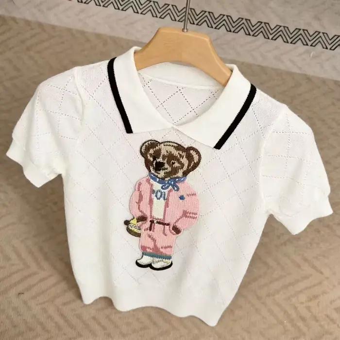 Pull tricoté à col revers pour femme