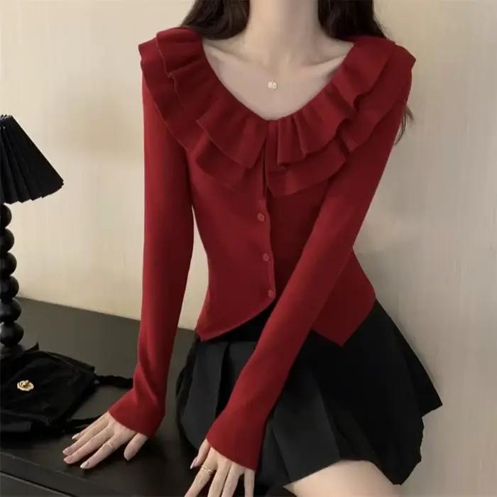 Cardigan en tricot français pour femmes