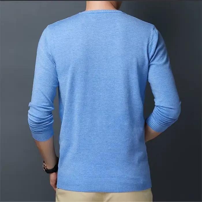 Pull à col en v, section fine