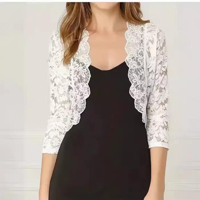 2025 Gilet court sans col pour femme