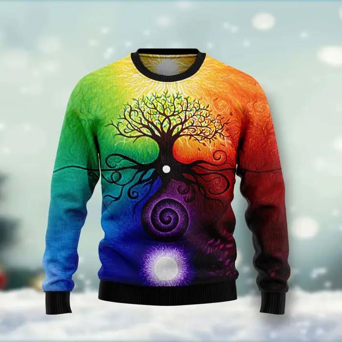 Pull de joyeux Noël imprimé en 3D pour hommes
