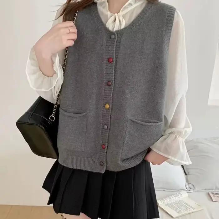 Gilet Cardigan tricoté pour femmes