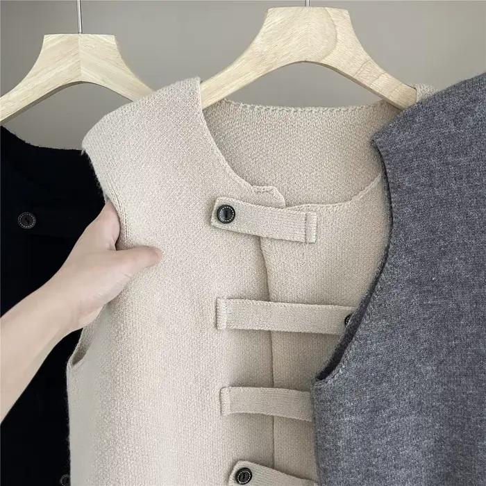 Gilet irrégulier décontracté pour femmes en polyester pour automne et hiver occassions spéciales et cadeaux