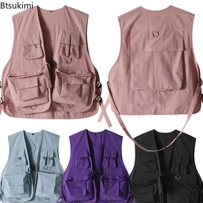 Gilets Cargo multi-poches pour hommes et femmes