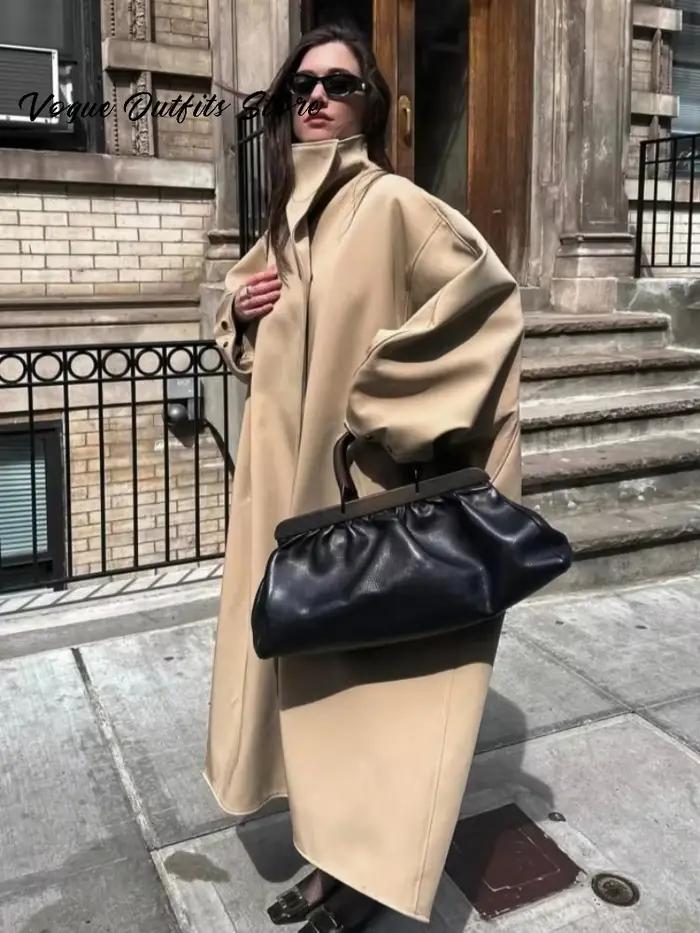 Trench-Coat Chic à col montant pour femme