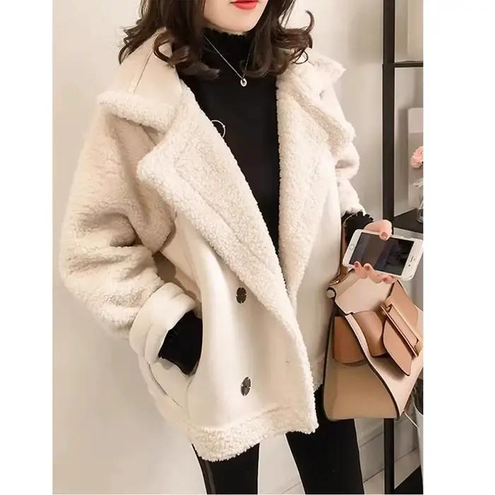 Gilet en fourrure d'agneau pour femme