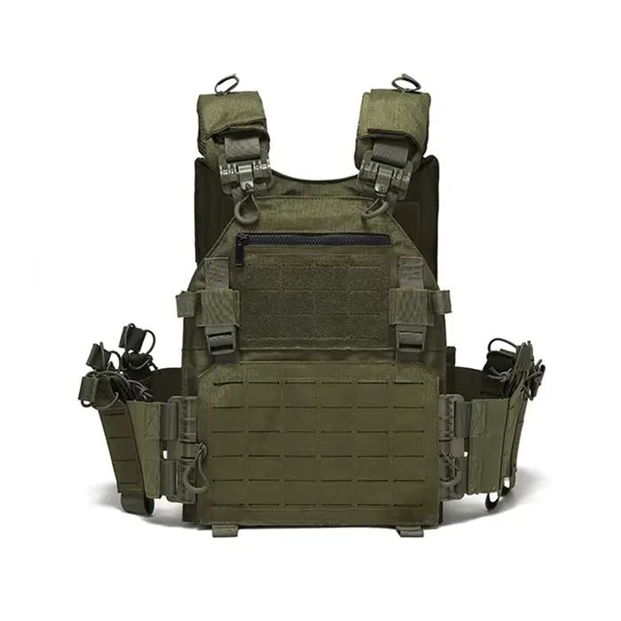 Gilet d'entraînement en plein air pour hommes, gilet de Combat tactique léger, à dégagement rapide, multifonctionnel, résistant à l'usure, coupe Laser