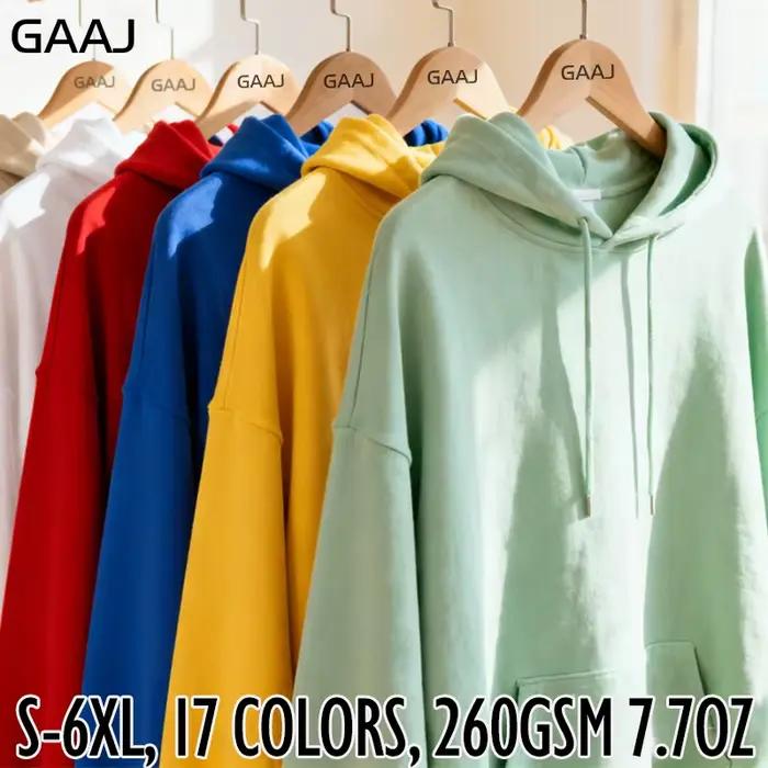 Sweat à capuche GAAJ en polyester pour homme et femme, style décontracté et confortable pour les occasions décontractées automnales et hivernales