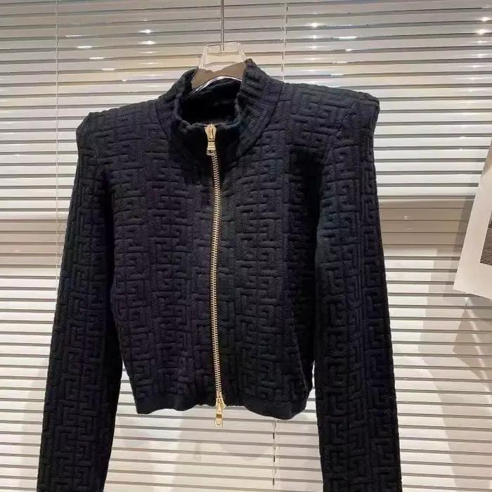 Veste pull Jacquard géométrique pour femmes