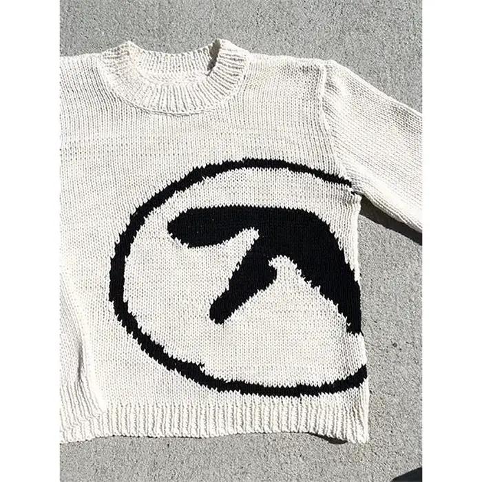 Pull femme Aphex Twin Knit Y2k automne