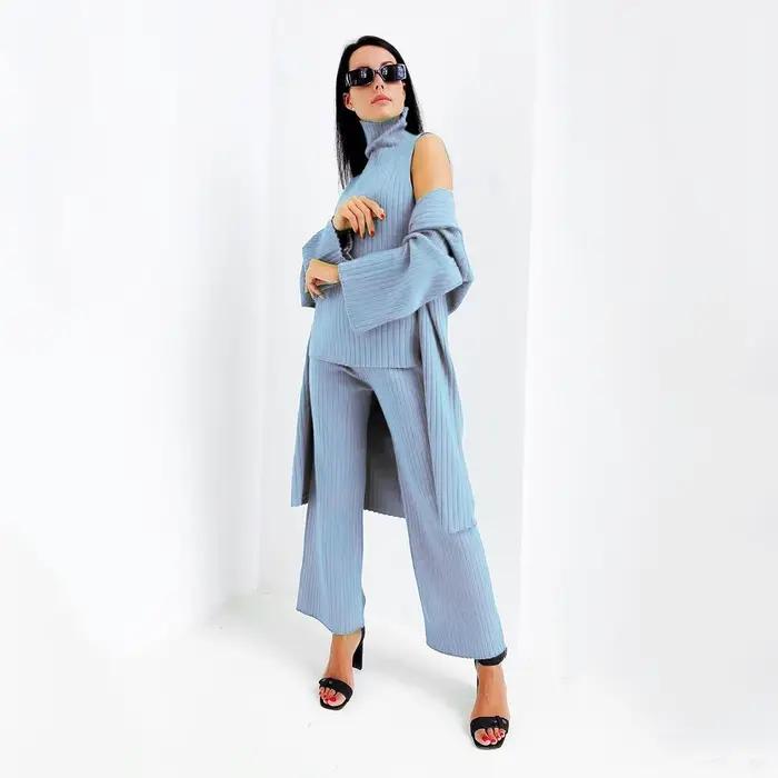 Ensemble trois pièces Cardigan pour femmes