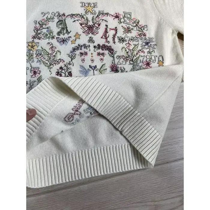 Pull tricoté à manches courtes pour femme
