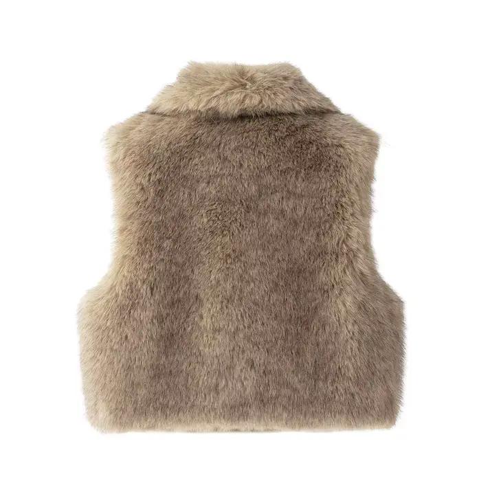 Gilet polyvalent à la mode pour femmes, fourrure ample, 2025