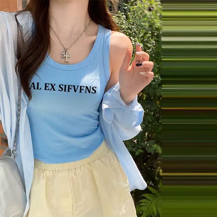 Gilet avec lettres pour femmes