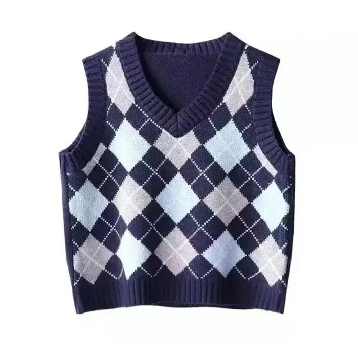 Gilet court en tricot pour femme