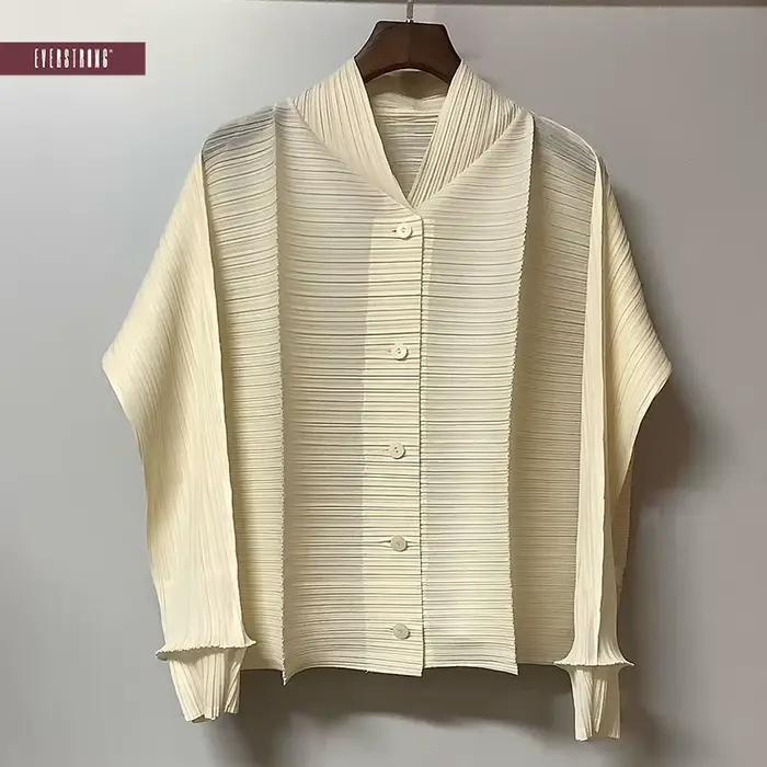 Cardigan cape plissé lavande