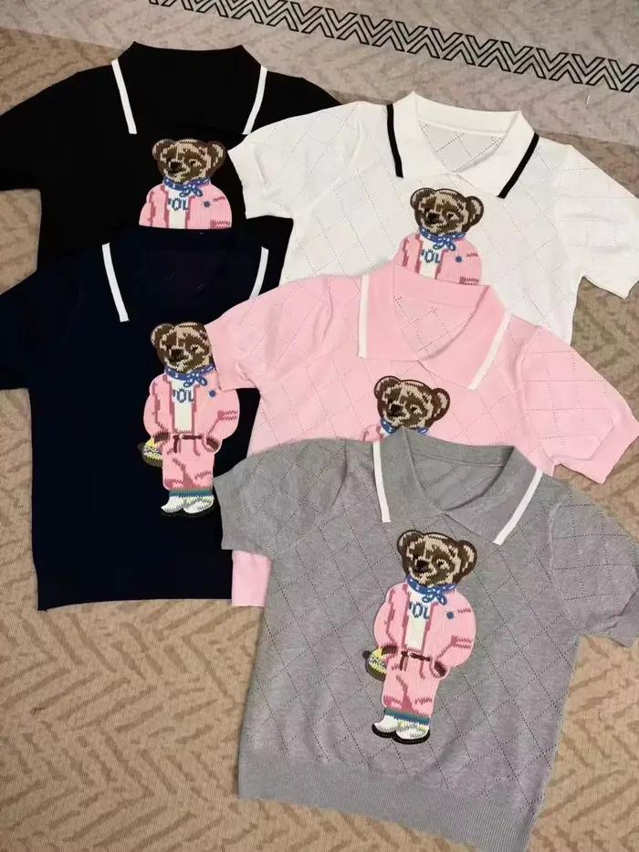 Pull tricoté à col revers pour femme