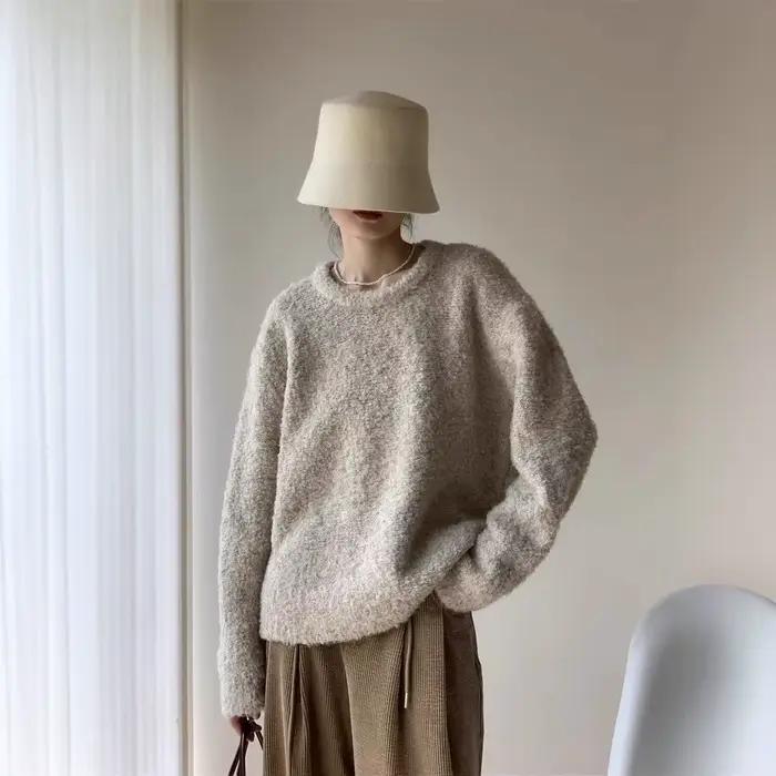 2025 automne et hiver pull col rond