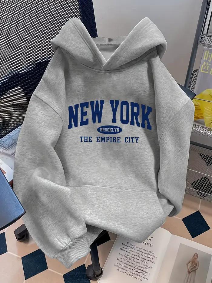 Sweat à capuche ample pour femme