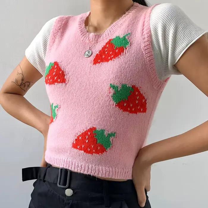 Pull en fibre douce avec glaçure pour femme