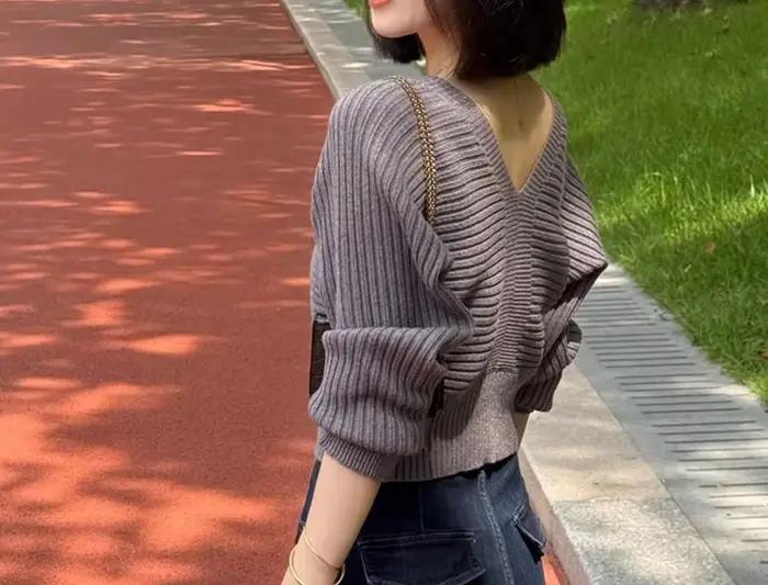 Pull à manches chauve-souris pour femme