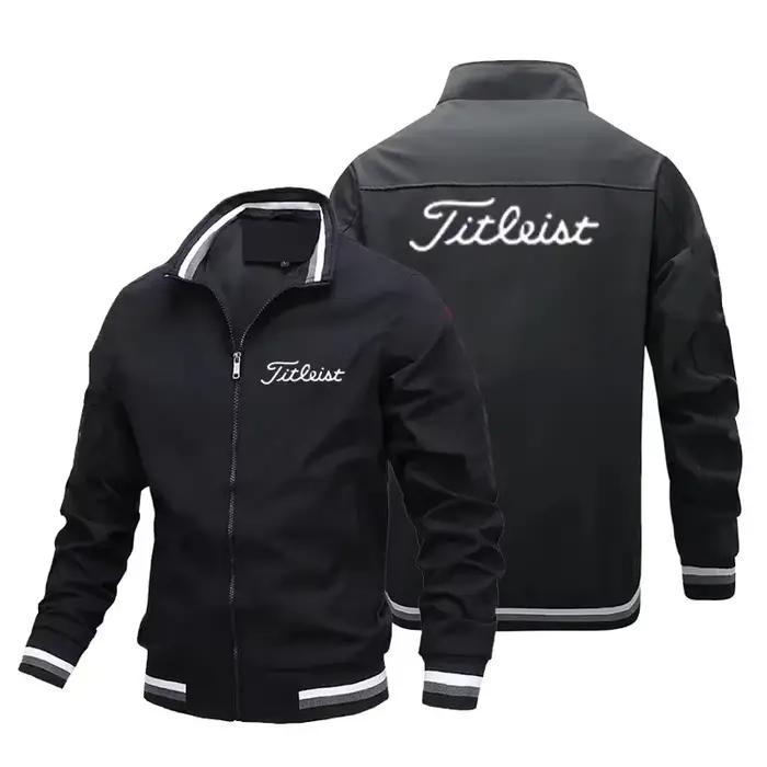 Veste décontractée d'extérieur pour homme à col montant et fermeture éclair, nouvelle mode printemps-automne 2026, confort sportif de haute qualité et