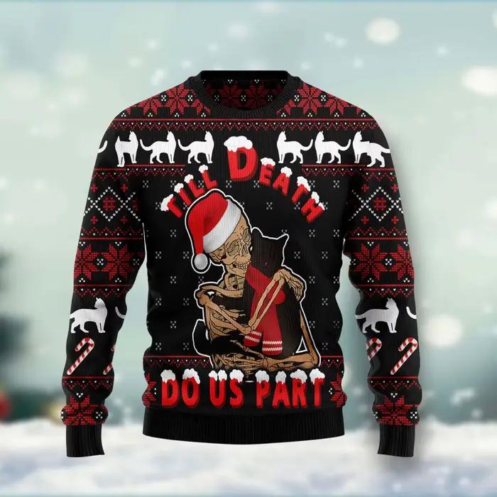 Pull de joyeux Noël imprimé en 3D pour hommes