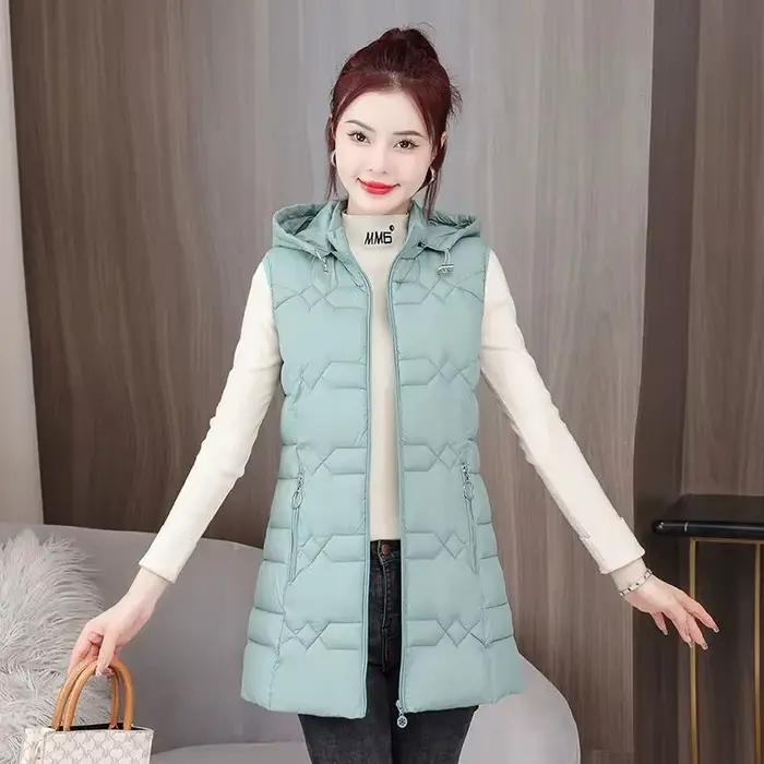 Nouvelle femme gilet automne hiver chaud vers le bas coton gilets