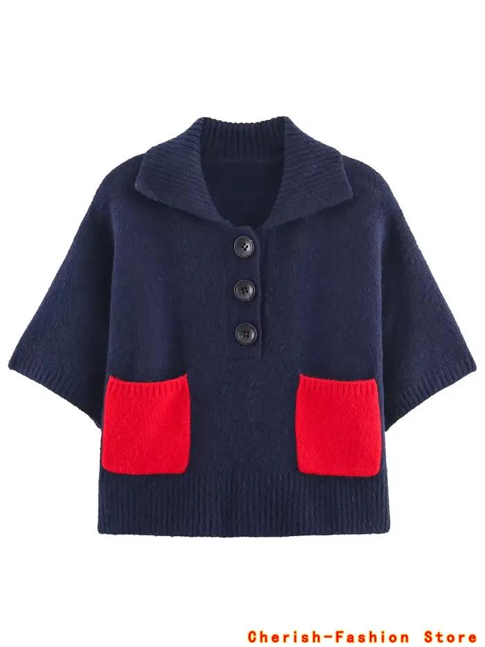 Haute qualité Aurumn Chic tricoté pull