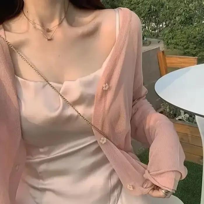 Cardigan court pour femme