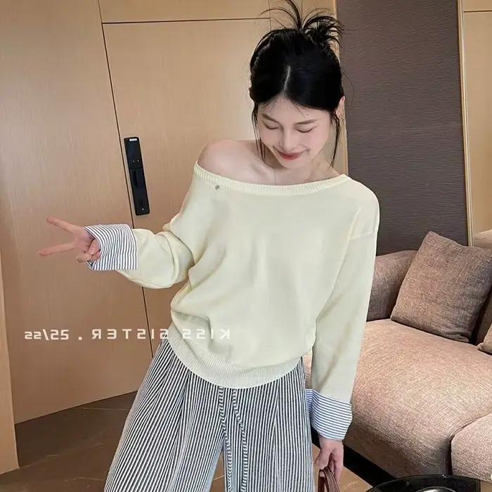 Faux pull deux pièces pour femmes