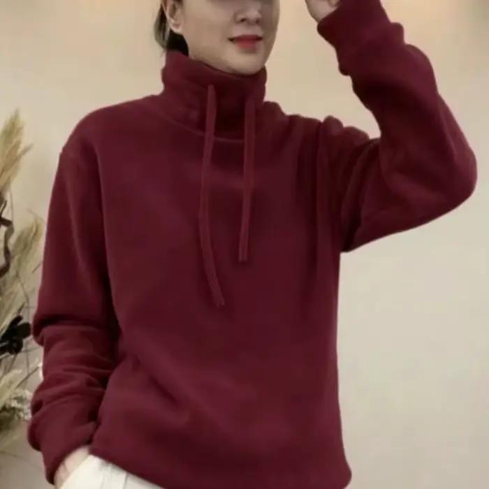 Sweat-shirt pour femme doublé polaire