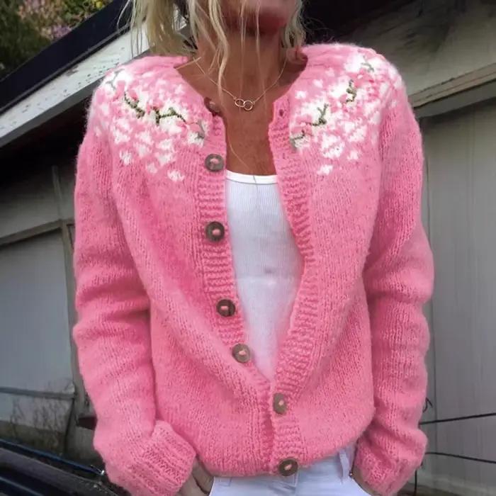 ​ Cardigan en tricot Jacquard de Style ethnique pour femmes