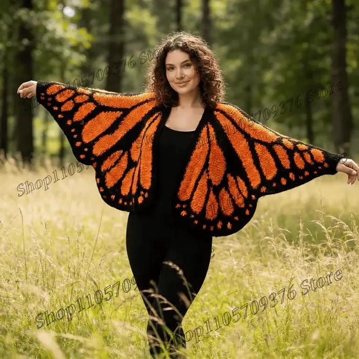 Nouveau cardigan en tricot papillon 2026 – Pull doux