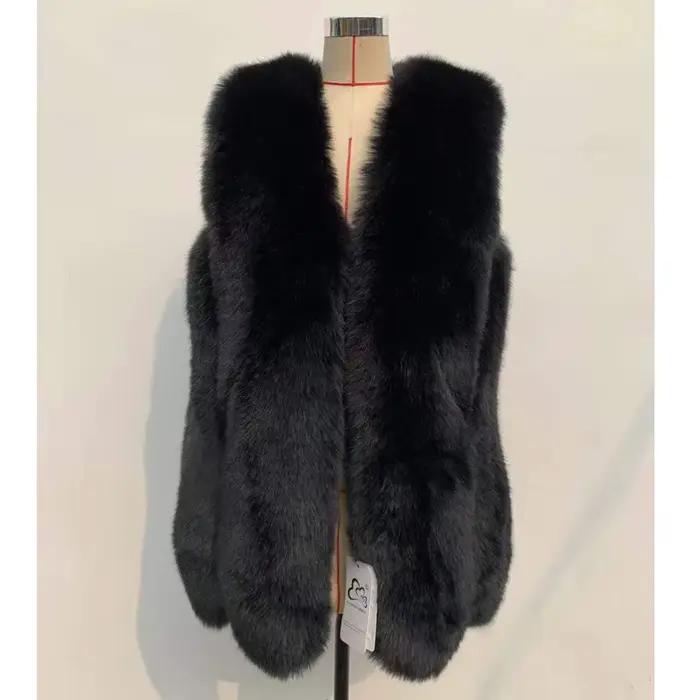 Gilet en fausse fourrure pour femme