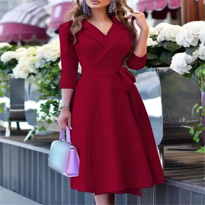Robe à imprimé floral pour femmes