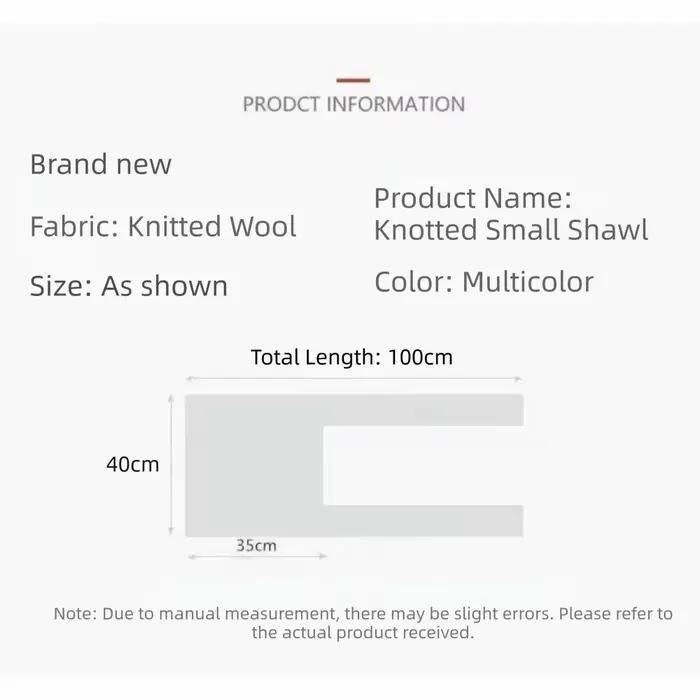 Châle fin en tricot de style coréen