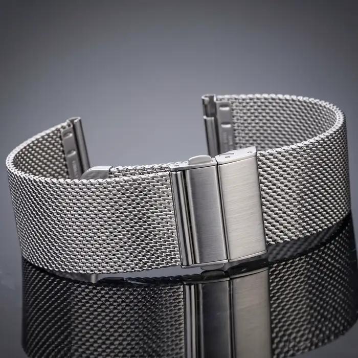 Bracelet de montre en maille milanaise 16 18 20 22 mm à libération rapide en acier inoxydable pour Galaxy Watch 4 5 Pro