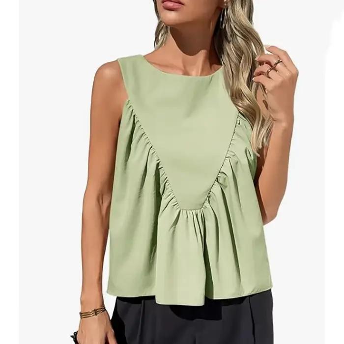 Gilets amples sans manches pour femmes