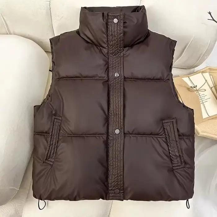 Femmes coton gilet 2025 automne hiver Version coréenne vers le bas