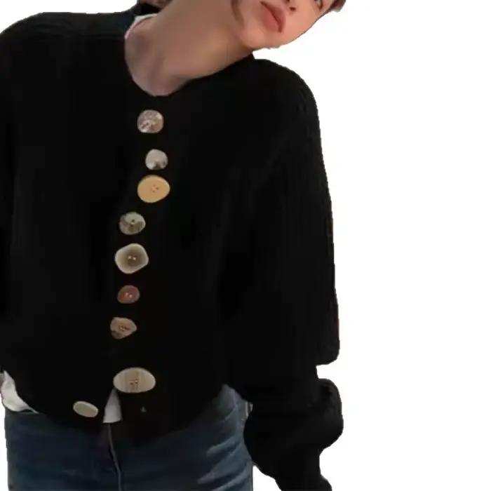 2025 nouveau pull à boutons automne/hiver