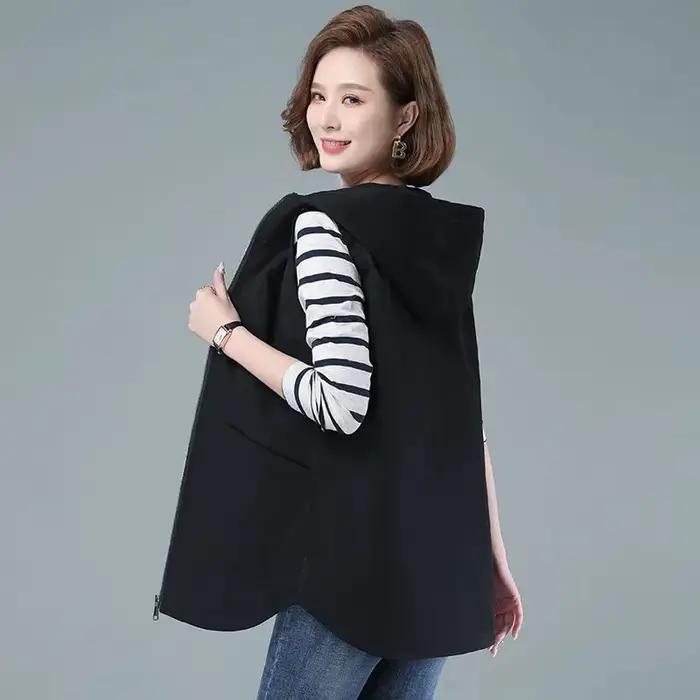 Gilet mi-long pour femme
