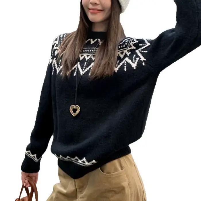 Pull Jacquard Wind paresseux pour femmes