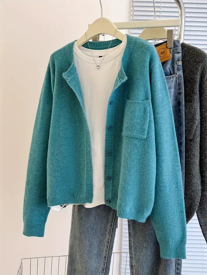 Cardigan à boutons sur le devant