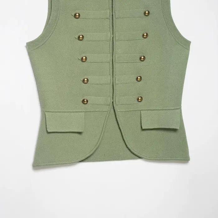 Gilet tricoté décontracté pour femme